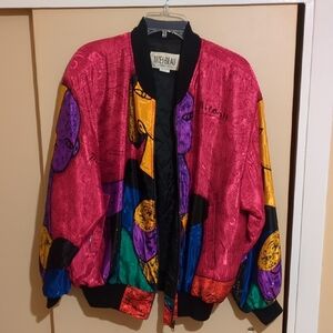 Women's Multicolor Bomber Jacket